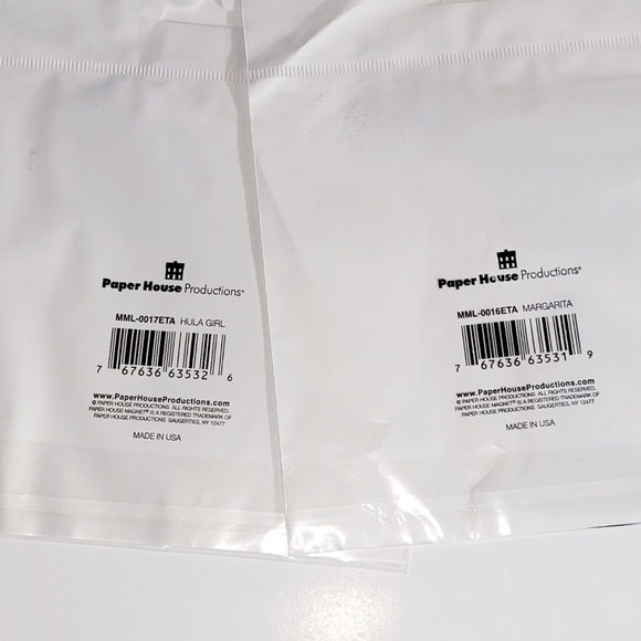 New Magnets, Set of 3 Vintage Paper House Productions, Margaritas🍸 & Hula 🌴 - Picture 4 of 4